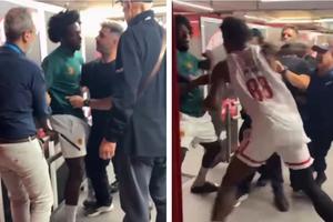 Scene revoltătoare în Grecia, chiar sub ochii polițiștilor! Vedetele lui Olympiakos și Panathinaikos și-au împărțit pumni