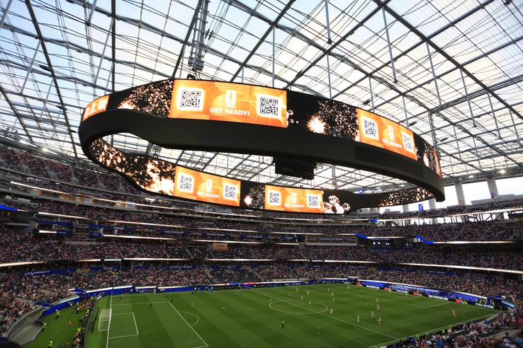 Imagini cu arena SoFi din Los Angeles FOTO: Ionuţ Iordache (GSP)