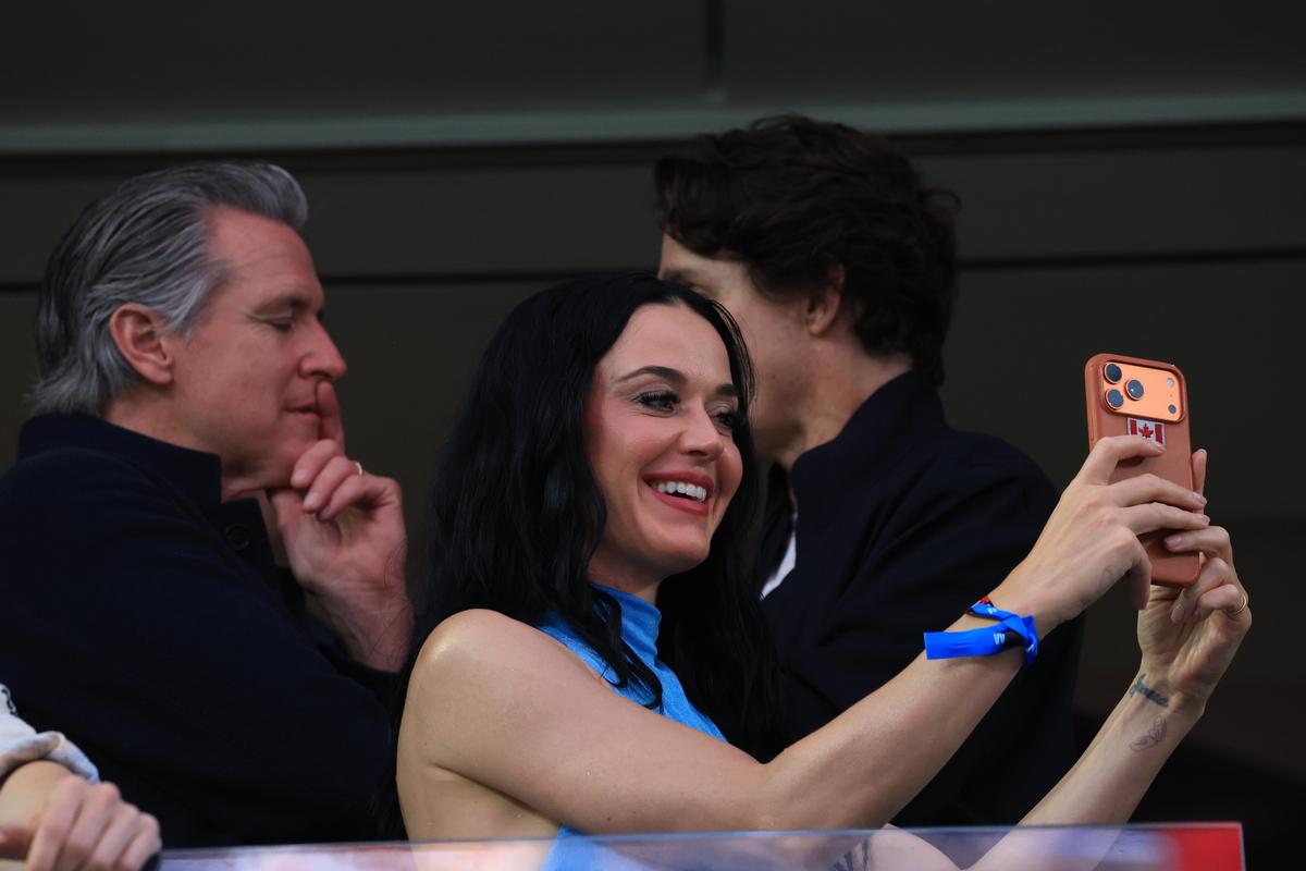 Katy Perry, în tribune la SUA - Paraguay 4-1