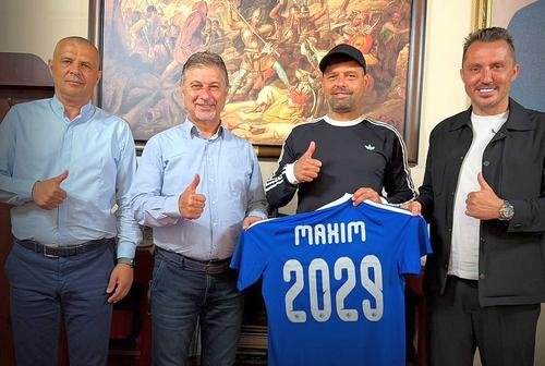 De la stânga la dreapta: Sorin Cimpoca, Dan Bobouțanu, Florin Maxim, Bogdan Apostu // foto: Facebook @ FC Corvinul 1921 Hunedoara