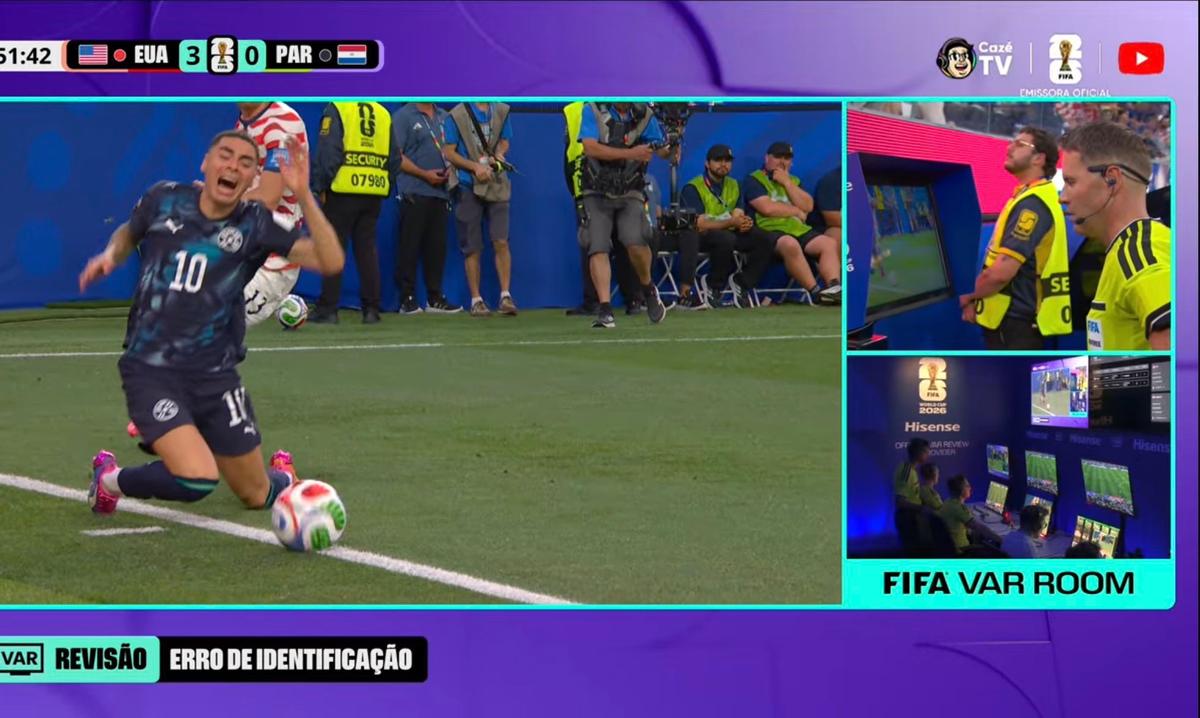 Almiron, galben pentru simulare în SUA - Paraguay
