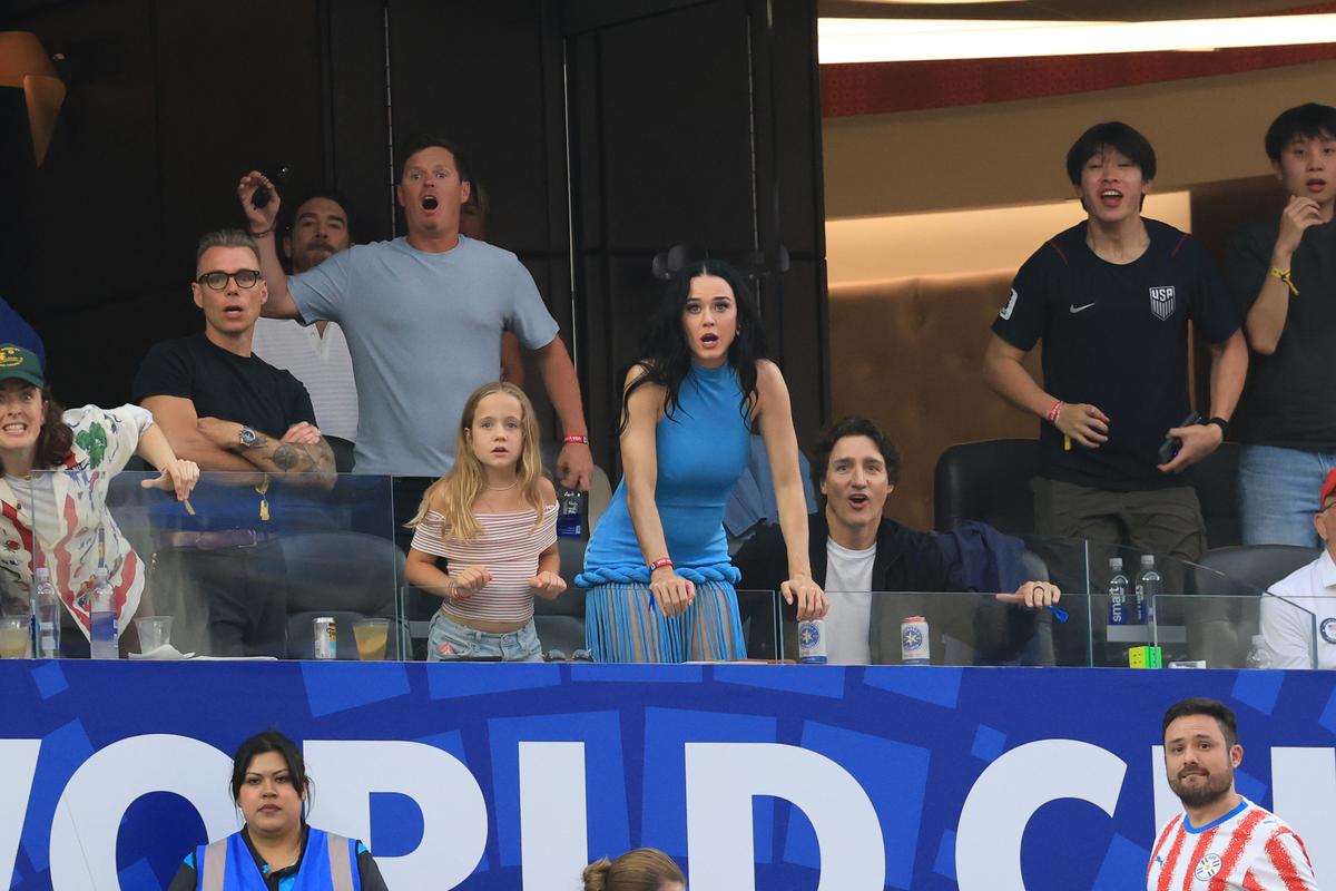 Katy Perry, în tribune la SUA - Paraguay 4-1