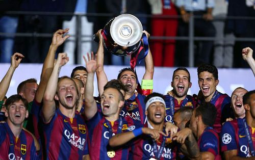 Xavi fost căpitanul Barcelonei la ultima finala Champions League disputată de catalani, în 2015, 3-1 cu Juventus // Sursă foto: Getty