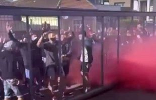 VIDEO Ultrașii lui CFR Cluj i-au așteptat pe jucători la antrenament! Imagini spectaculoase