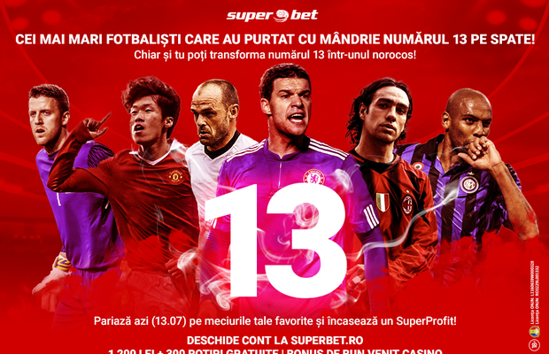 Legendele fotbalului care au purtat cu mândrie numărul 13! Care e favoritul tău?