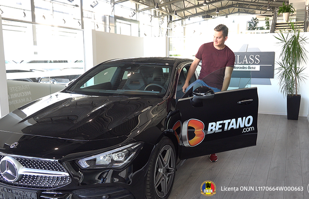 Mercedesul CLA Coupe oferit de Betano a ajuns la noul proprietar!