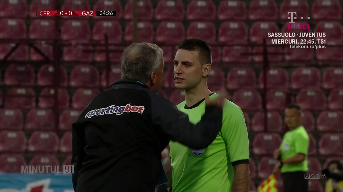 FOTO Dan Petrescu în CFR Cluj - Gaz Metan 2-0 13.07.2020