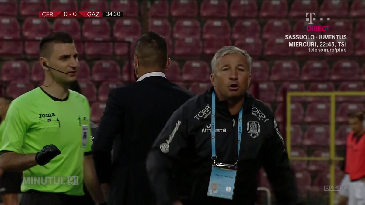 FOTO Dan Petrescu în CFR Cluj - Gaz Metan 2-0 13.07.2020