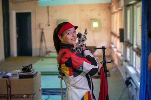 Laura Ilie în sala Dinamo. FOTO: Raed Krishan