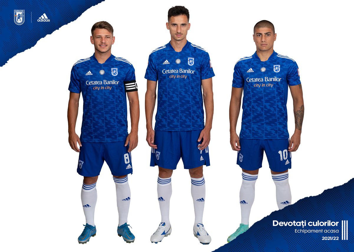 Echipamente FCU Craiova sezonul 2021/2022