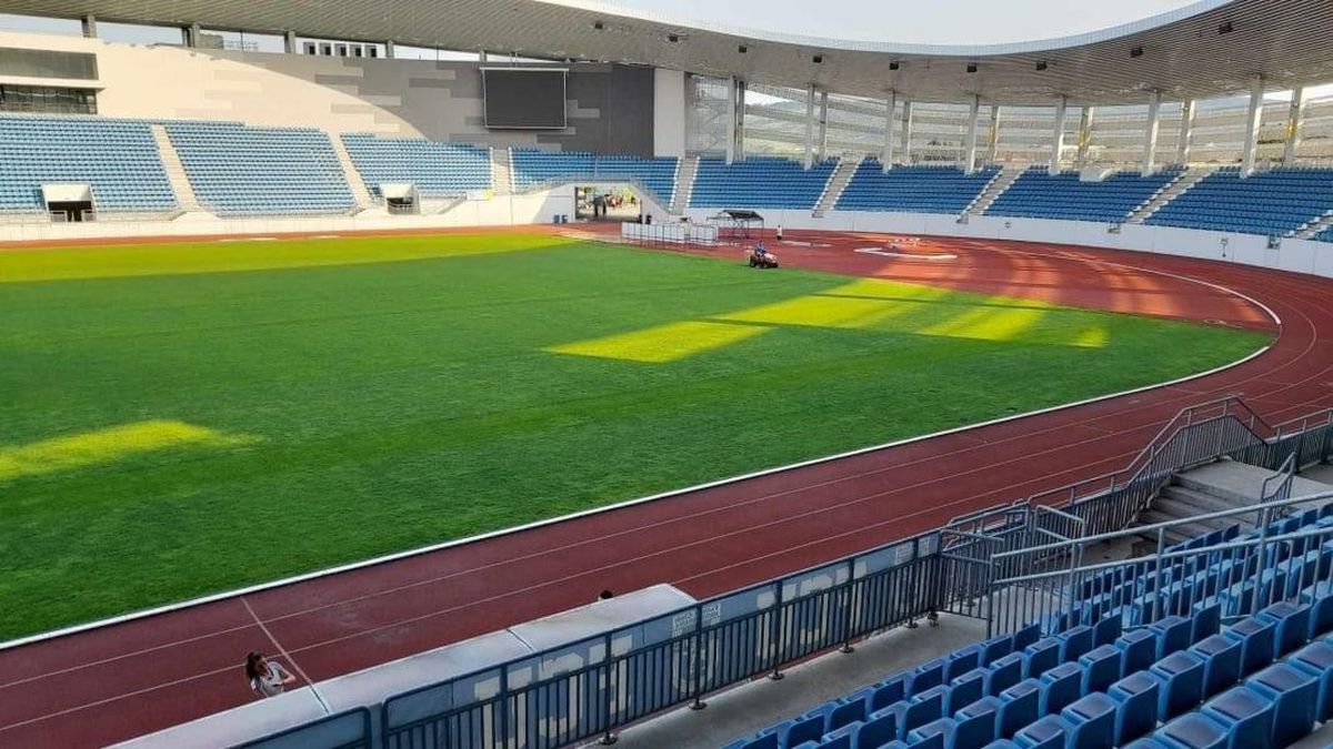 Cum arată gazonul de la Târgu Jiu cu 3 zile înainte de FCU Craiova - FCSB » MM Stoica: „Atenție! Am primit o filmare”