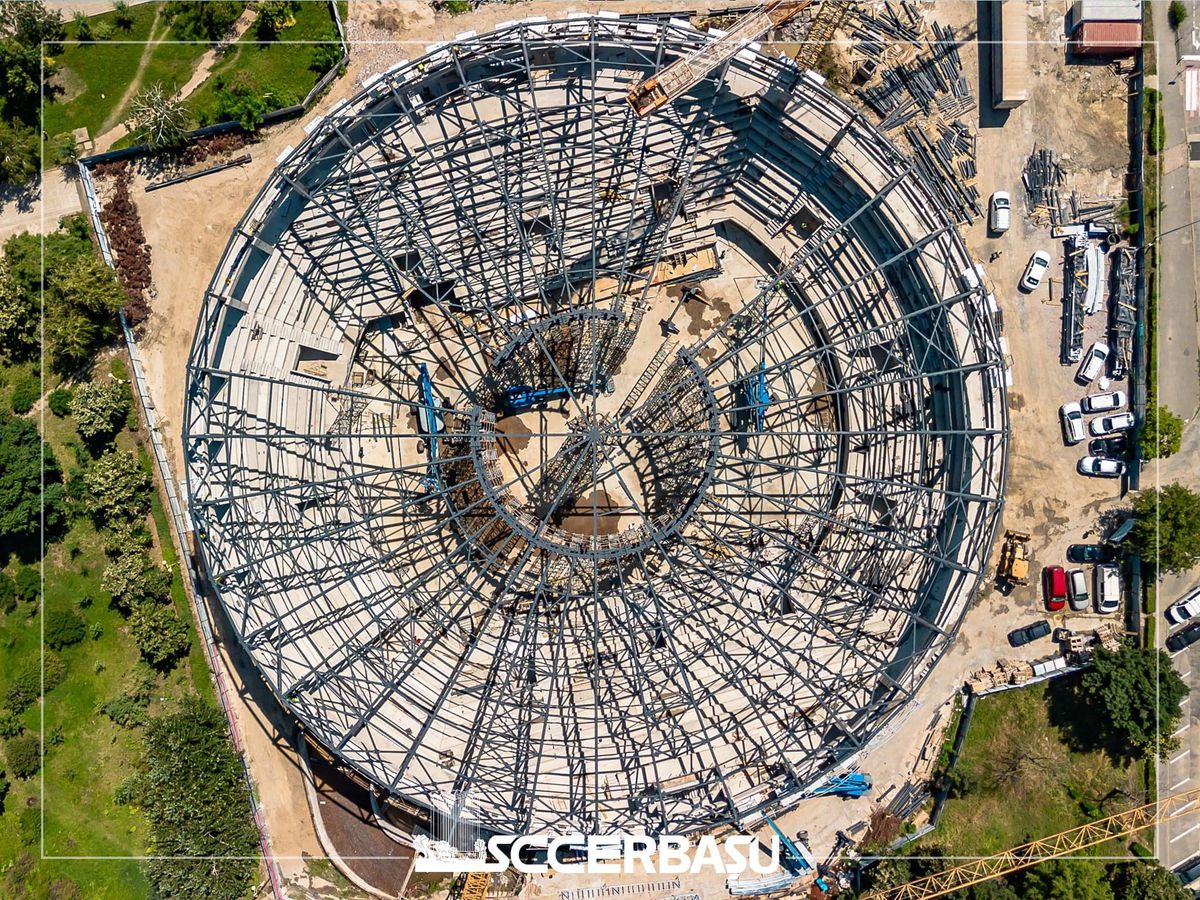 Un nou OZN în România, aproape de finalizare! Imagini impresionante cu arena de 25 de milioane de euro