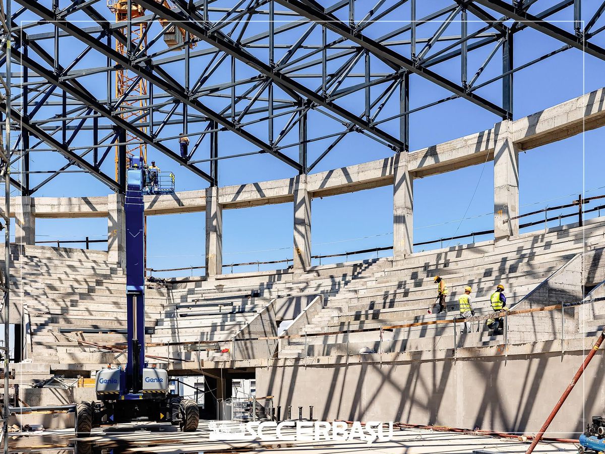 Un nou OZN în România, aproape de finalizare! Imagini impresionante cu arena de 25 de milioane de euro