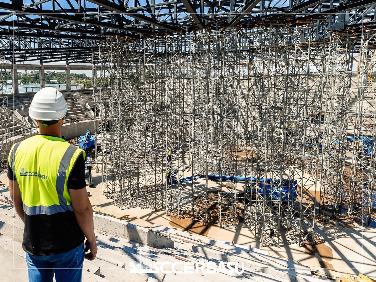 Un nou OZN în România, aproape de finalizare! Imagini impresionante cu arena de 25 de milioane de euro