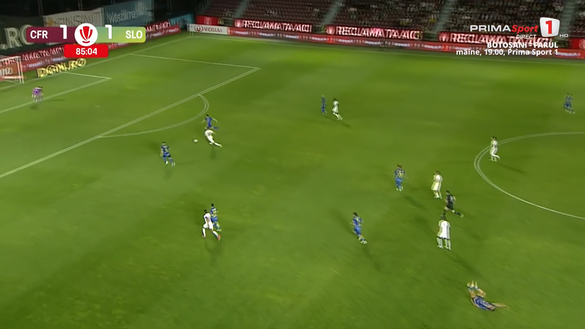 Vești despre Andrei Dorobanțu după accidentarea din meciul cu CFR Cluj: „Poate călca în pământ”