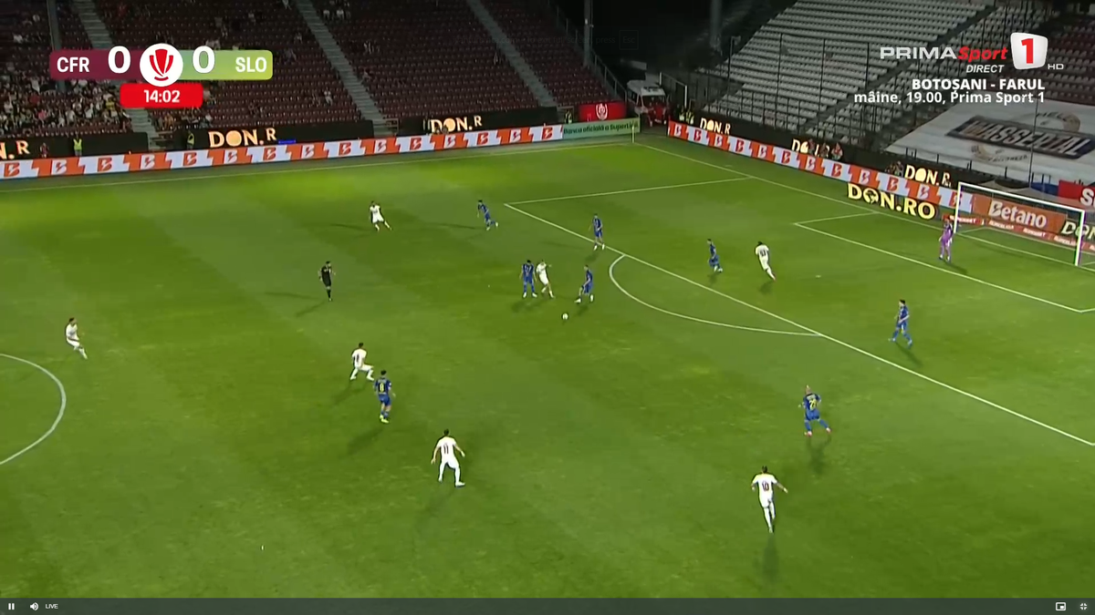 Golul marcat de Postolachi în CFR Cluj - Unirea Slobozia