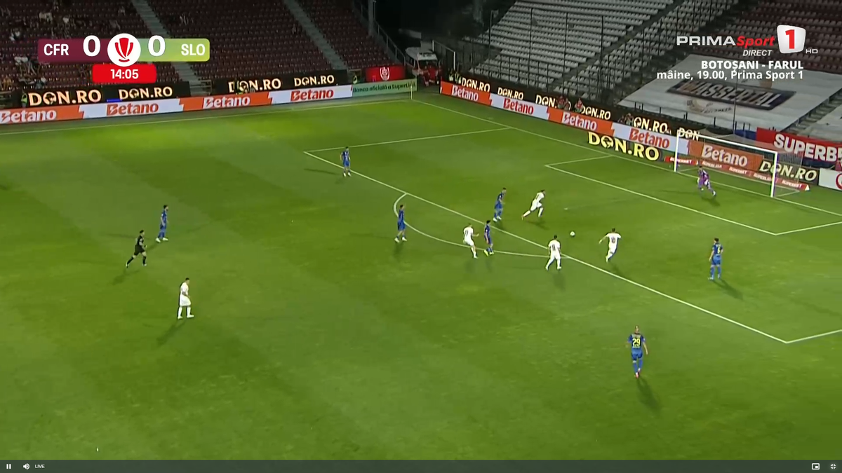 Golul marcat de Postolachi în CFR Cluj - Unirea Slobozia
