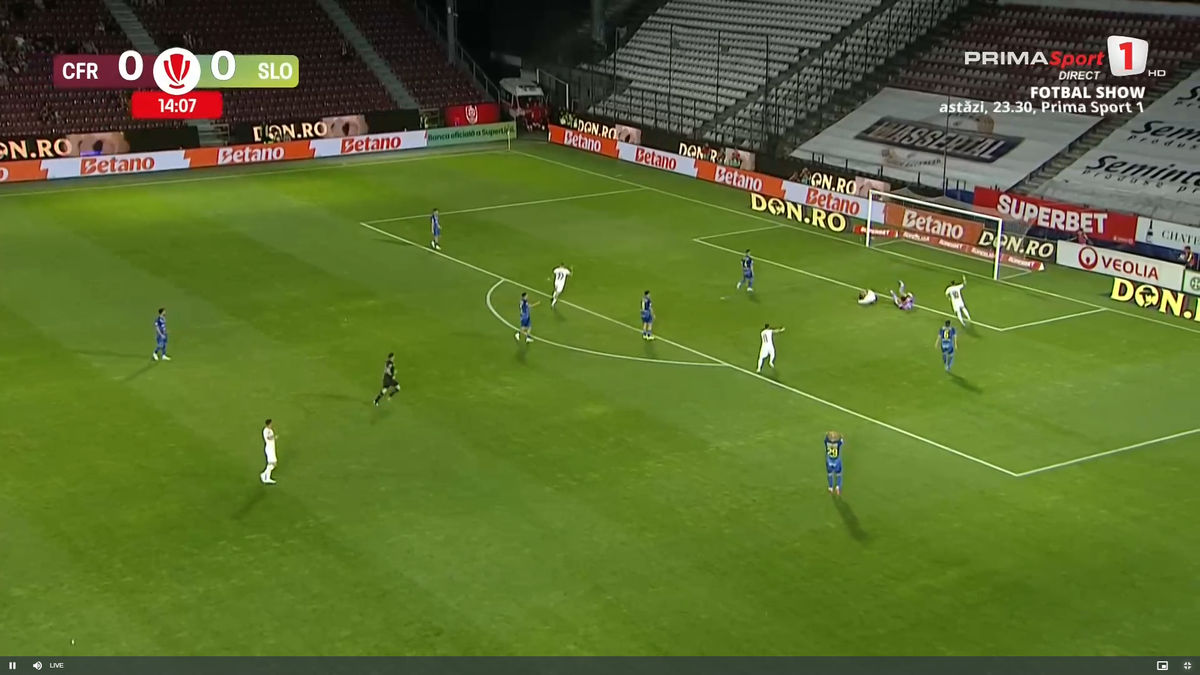 Golul marcat de Postolachi în CFR Cluj - Unirea Slobozia
