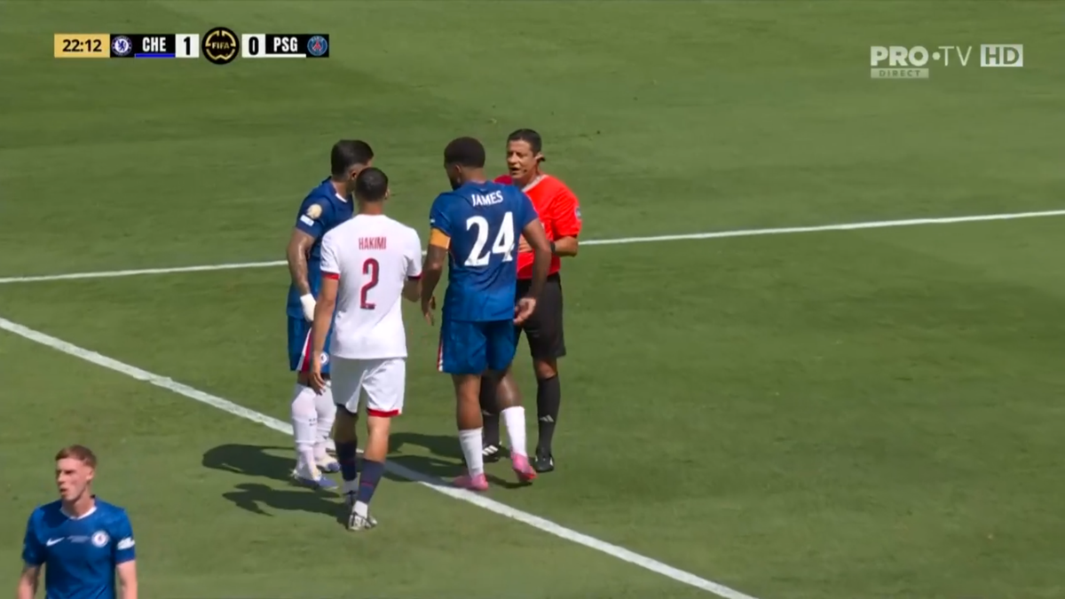 Scandal pe teren după primul gol din Chelsea - PSG » Fotbaliștii au fost la un pas de bătaie