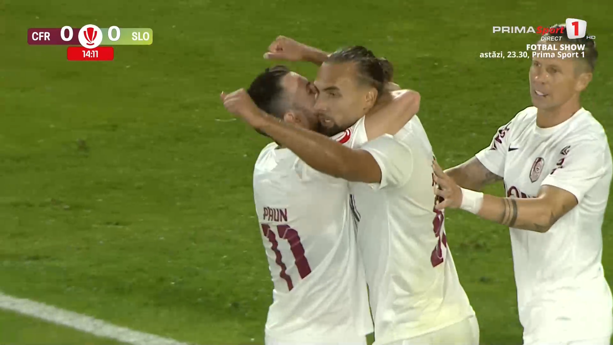 Golul marcat de Postolachi în CFR Cluj - Unirea Slobozia