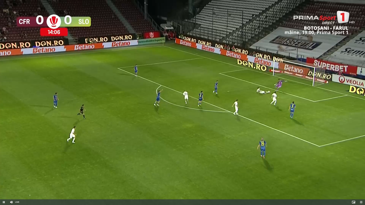Golul marcat de Postolachi în CFR Cluj - Unirea Slobozia