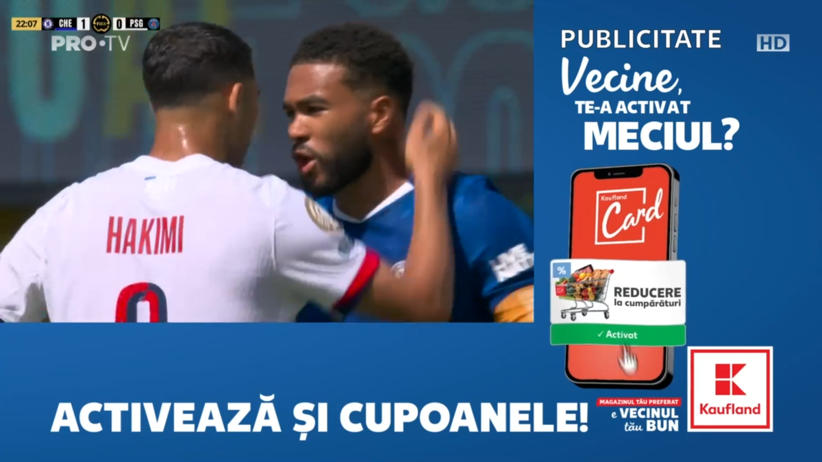 Hakimi și Enzo Fernandez s-au îmbrâncit pe gazon după golul lui Palmer din PSG - Chelsea