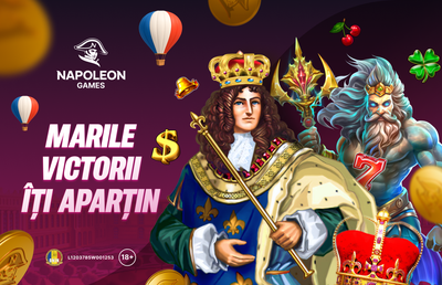 Cel mai nou casino online din România, Napoleon Games, te așteaptă cu o selecție imperială de jocuri