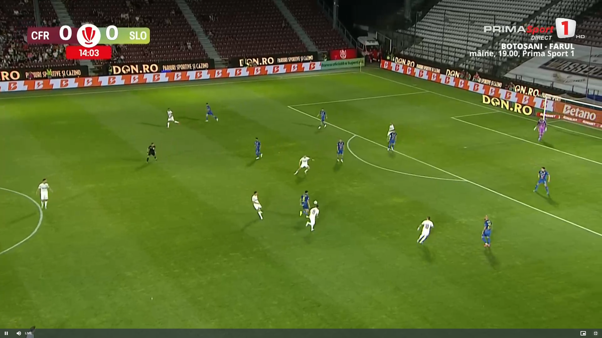 Golul marcat de Postolachi în CFR Cluj - Unirea Slobozia