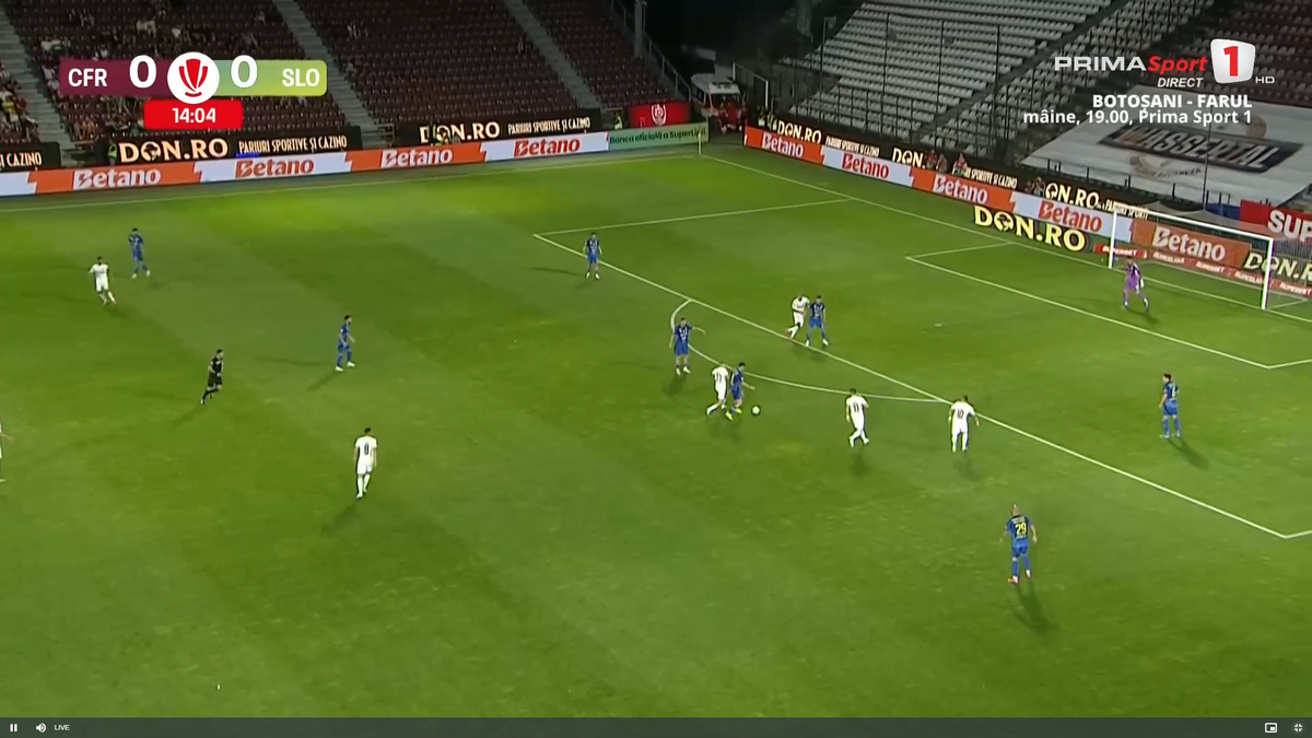 Golul marcat de Postolachi în CFR Cluj - Unirea Slobozia