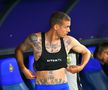 Juri Cisotti și-a dezvăluit tatuajele de pe corp înainte să joace în meciul cu Hermannstadt. Foto: Cristi Preda (GSP.RO)