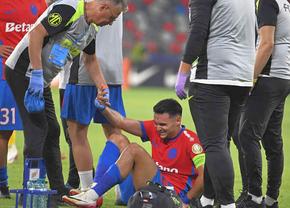 Alertă la FCSB! Adrian Șut s-a accidentat și a rămas întins pe teren după meciul cu Hermannstadt