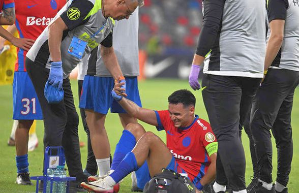 Alertă la FCSB! Adrian Șut s-a accidentat și a rămas întins pe teren după meciul cu Hermannstadt