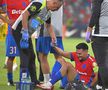 Adrian Șut s-a accidentat în FCSB - Hermannstadt. © FOTO: Razvan Pasarica/SPORT PICTURES