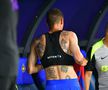 Juri Cisotti și-a dezvăluit tatuajele de pe corp înainte să joace în meciul cu Hermannstadt. Foto: Cristi Preda (GSP.RO)