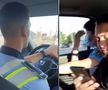 Imagini halucinante! Polițiști români, bătaia de joc a interlopilor chiar în mașina Poliției: „Fă stânga acolo, boss!”