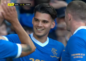 Rangers - Dunfermline 5-0 » Ianis Hagi, gol și pasă de gol în Cupa Ligii Scoției!