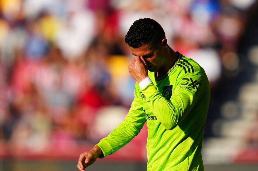 Cristiano Ronaldo, în Brentford - Manchester United/ foto Imago Images