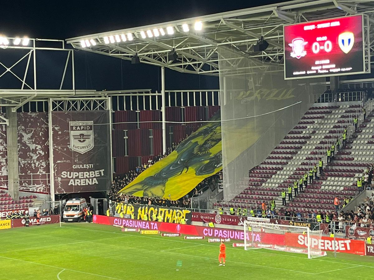 Scenografii și atmosferă la Rapid - Petrolul