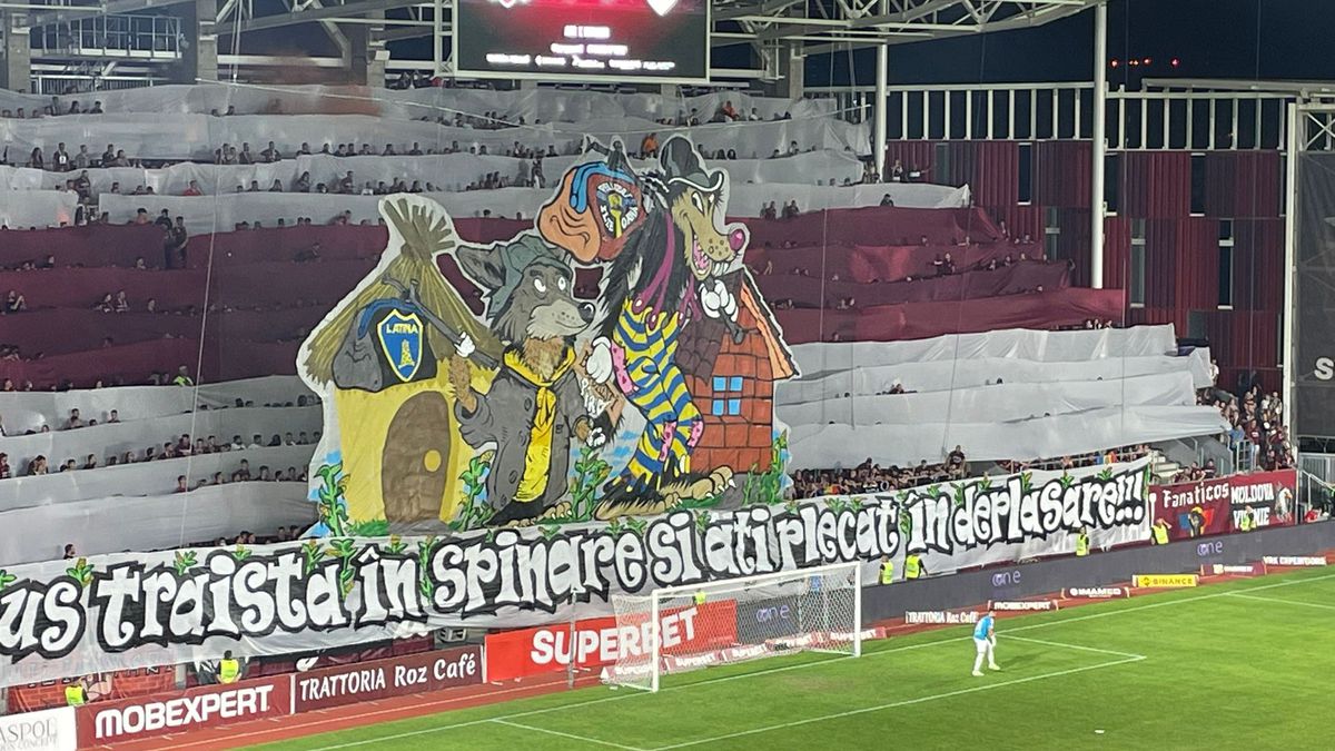 Galeria Petrolului, scenografie rasistă la derby-ul cu Rapid: „Coșmarul vostru” » Cum au răspuns giuleștenii