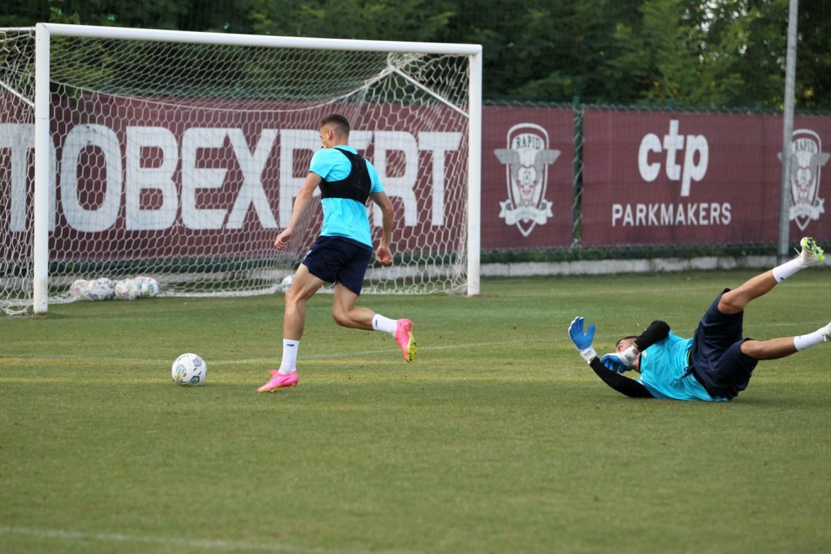 Lucescu și Yarmolenko în baza „Constructorul” » Dinamo Kiev s-a antrenat în casa Rapidului