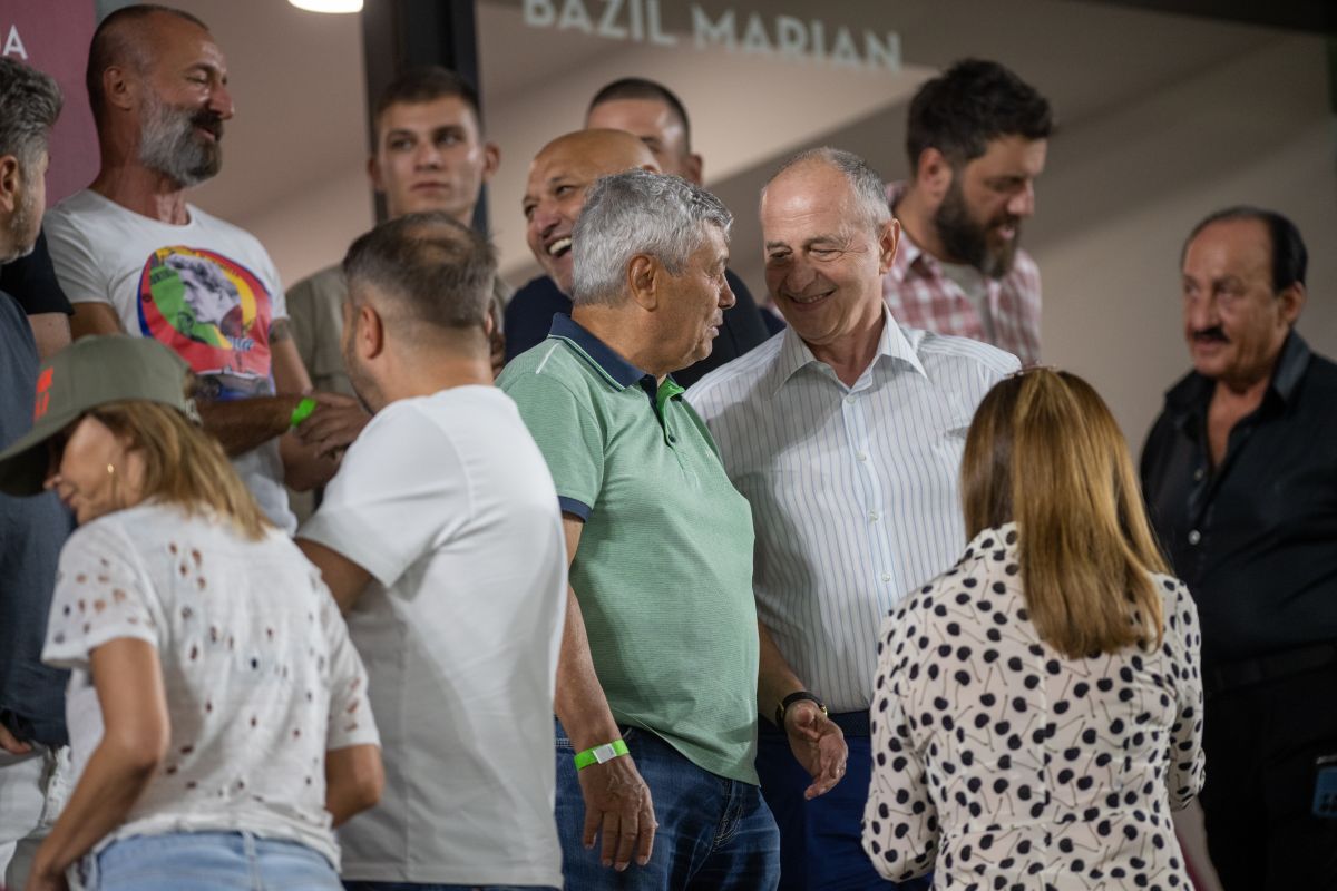 Diana Șucu, Mircea Lucescu și Mircea Geoană, în Giulești la Rapid - Petrolul