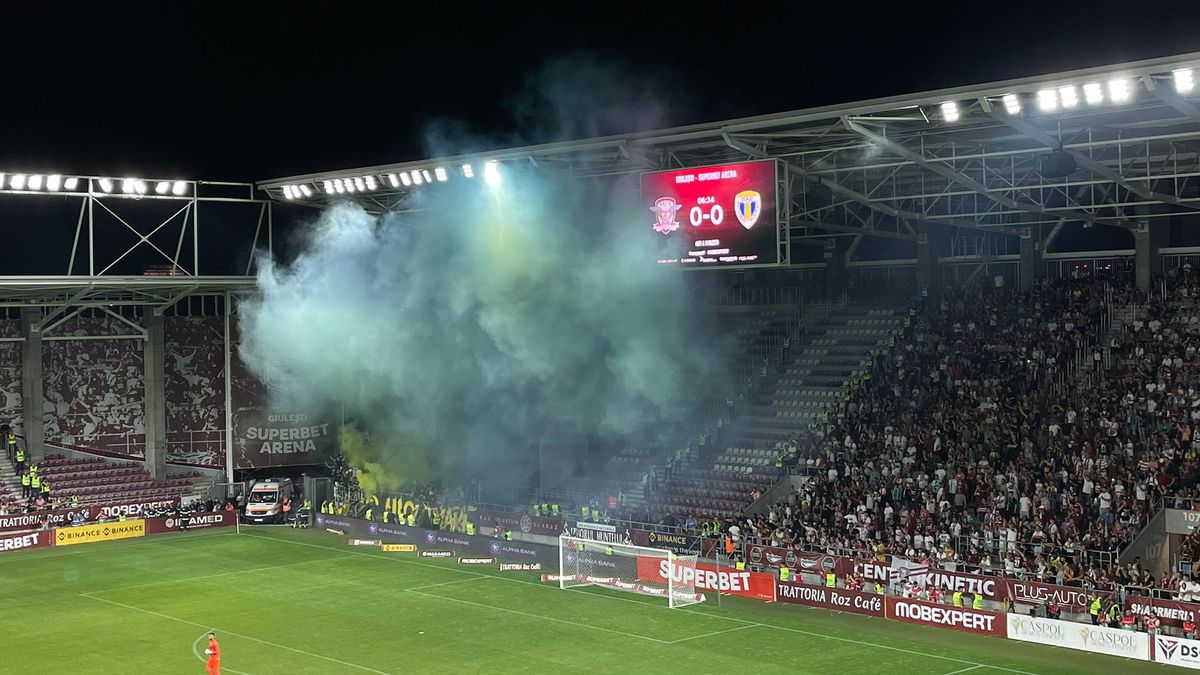 Galeria Petrolului, scenografie rasistă la derby-ul cu Rapid: „Coșmarul vostru” » Cum au răspuns giuleștenii