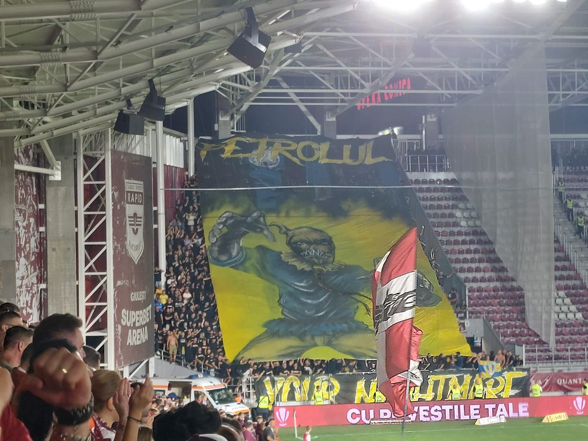 Scenografii și atmosferă la Rapid - Petrolul