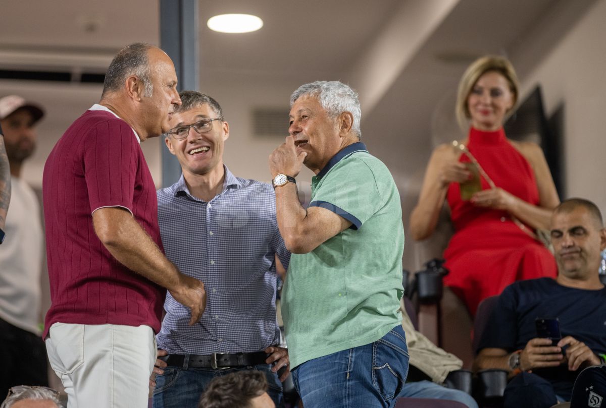 Diana Șucu, Mircea Lucescu și Mircea Geoană, în Giulești la Rapid - Petrolul