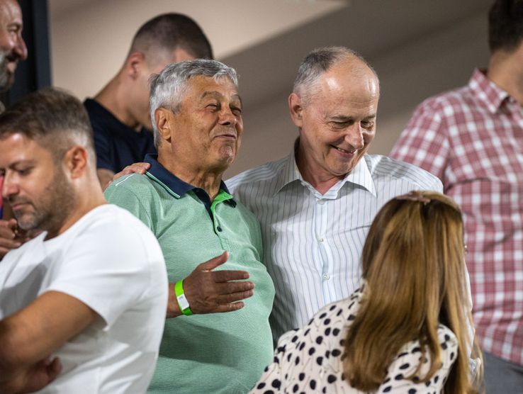 Mircea Geoană și Mircea Lucescu (foto: Raed Krishan/GSP)