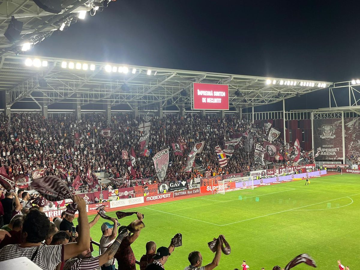 Galeria Petrolului, scenografie rasistă la derby-ul cu Rapid: „Coșmarul vostru” » Cum au răspuns giuleștenii