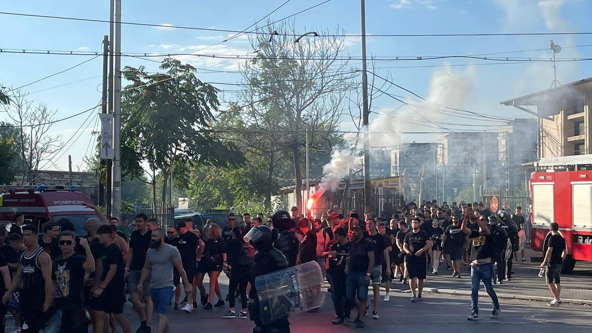 Rapid - Petrolul, imagini dinainte de meci