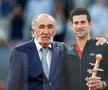 Ion Țiriac și Novak Djokovic la Madrid Open în 2019 / Foto: Imago
