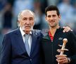 Ion Țiriac și Novak Djokovic la Madrid Open în 2019 / Foto: Imago