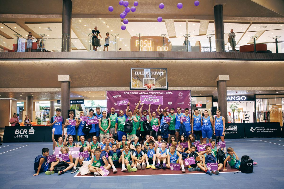 Baschetul 3x3 s-a oprit la Timișoara unde peste 200 de participanți au dat ora exactă sub panou